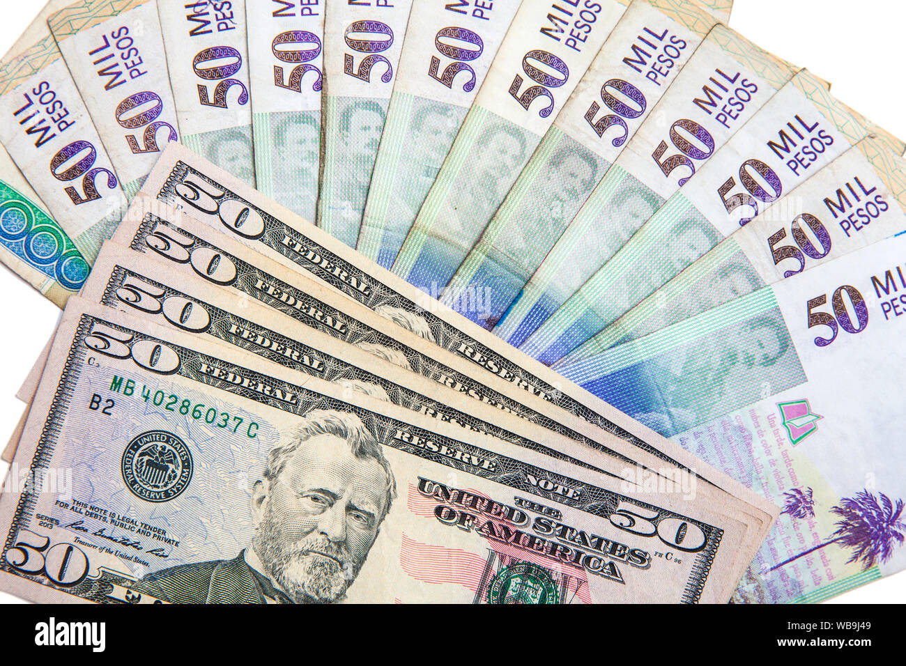 Us dollar to peso hi-res stock photography and images - Alamy