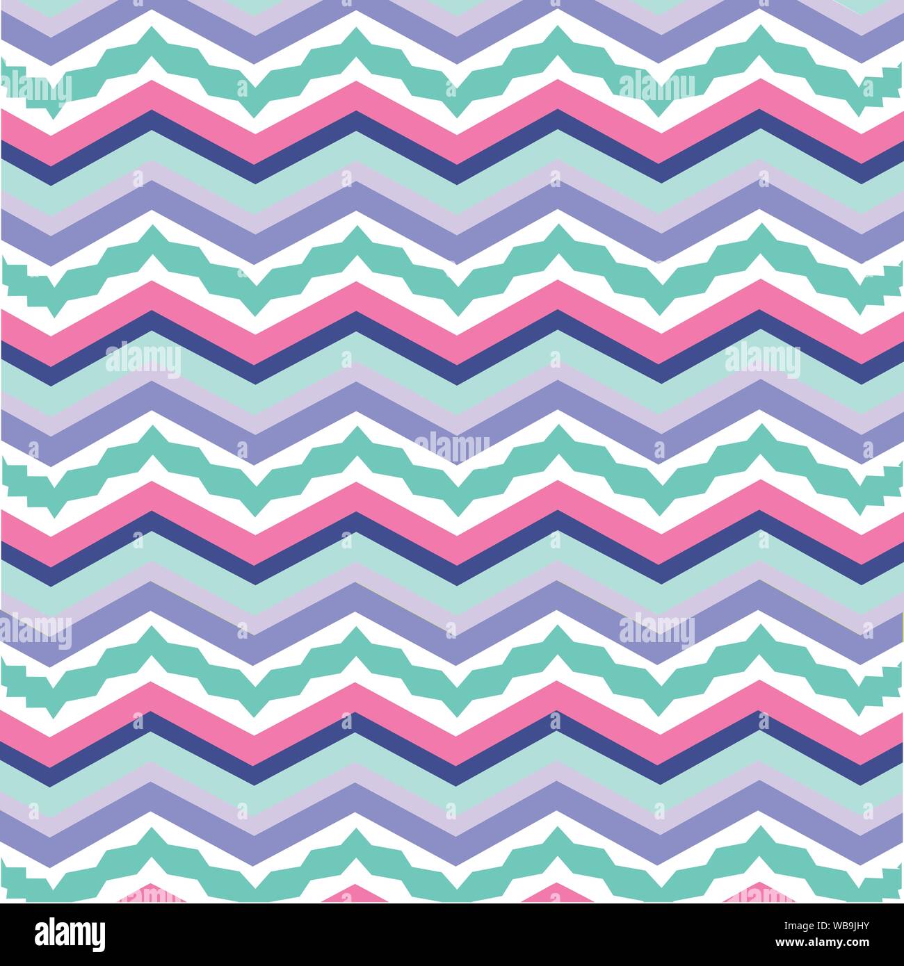 Colorful zigzag pattern seamless vector Stock Vector