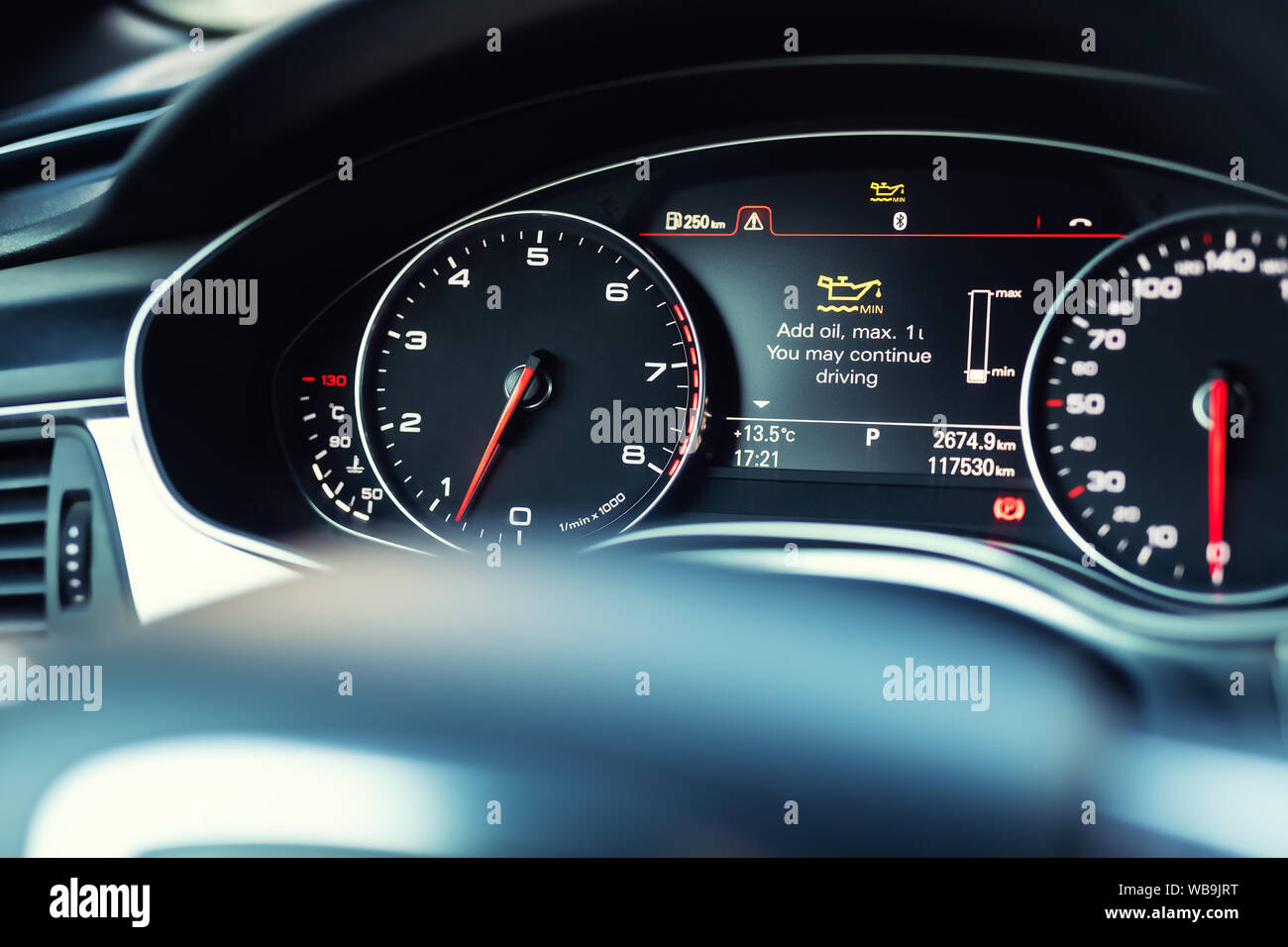 Car Dashboard And Warning High Resolution Stock Photography and Images