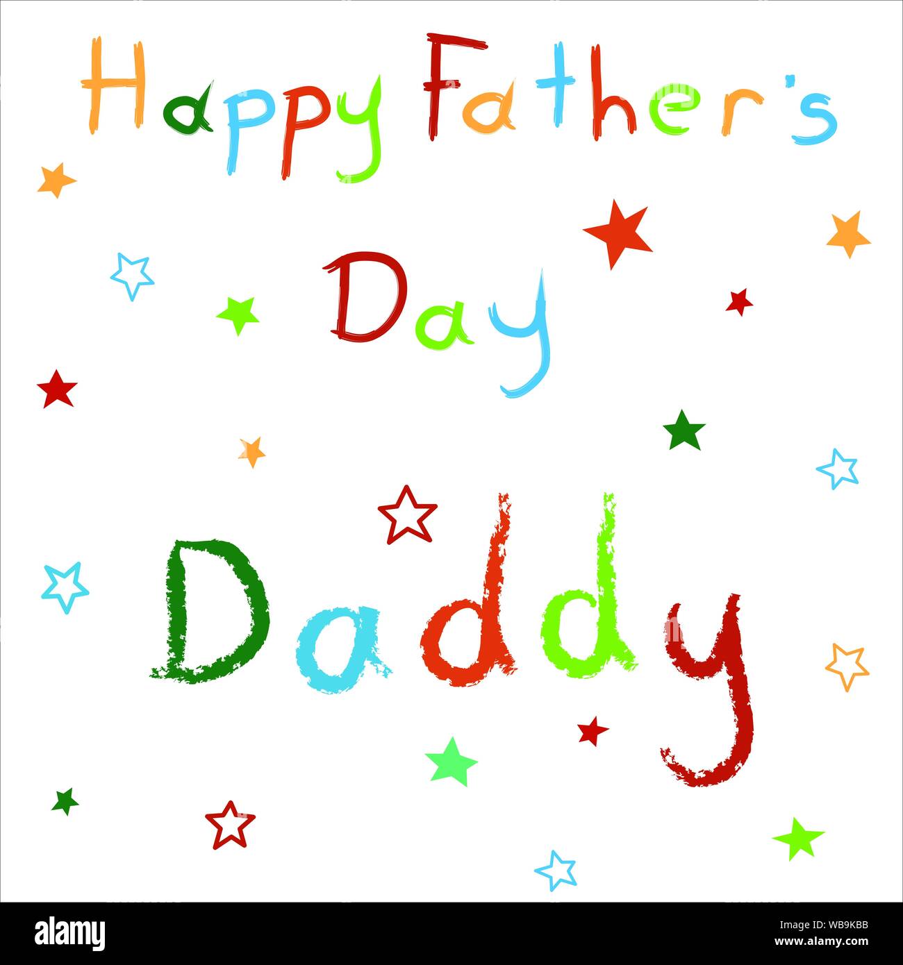 Happy fathers day children drawing hi-res stock photography and images ...