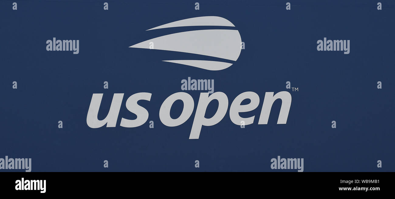 New York, USA. 25th Aug, 2019. Flushing Meadows New York US Open Tennis 25/08/2019 US Open Tennis Logo Credit: Roger Parker/Alamy Live News Stock Photo