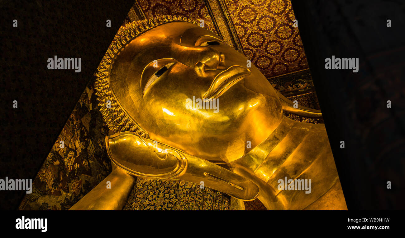 Views of Wat Pho temple in Bangkok Thailand Stock Photo - Alamy