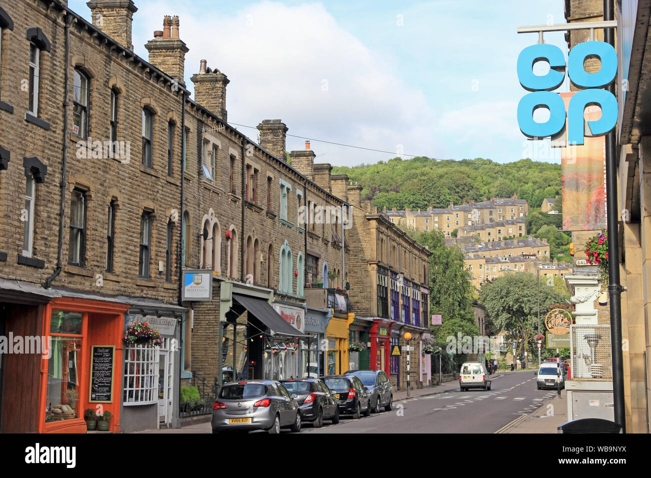 Hebden bridge and shops hires stock photography and images Alamy