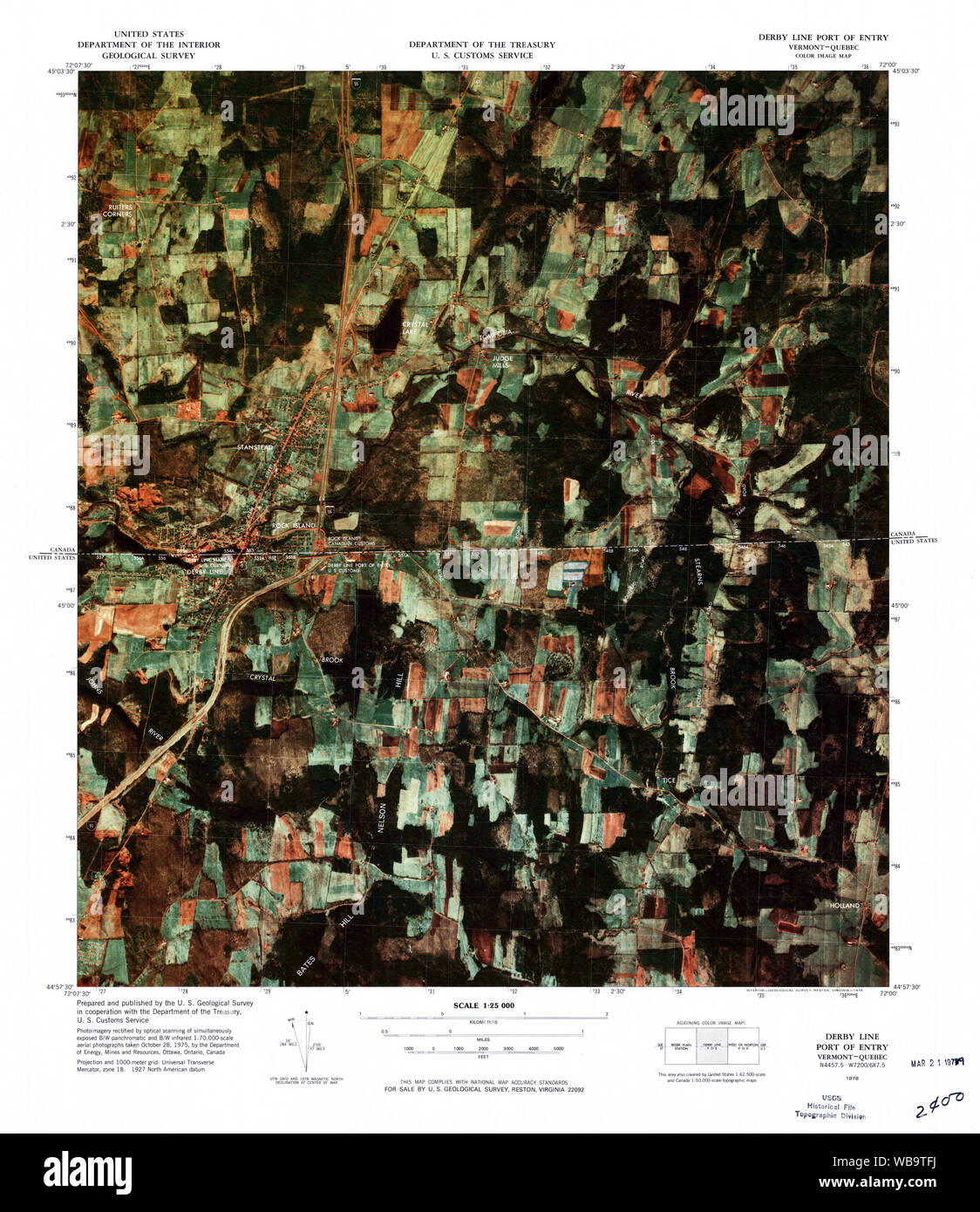 Derby line port of entry Cut Out Stock Images & Pictures Alamy