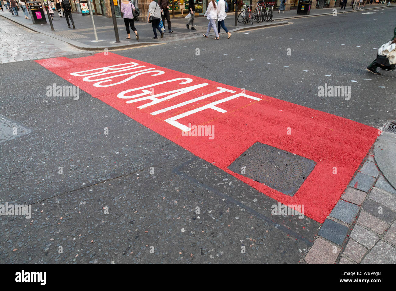 Glasgow bus lane hires stock photography and images Alamy