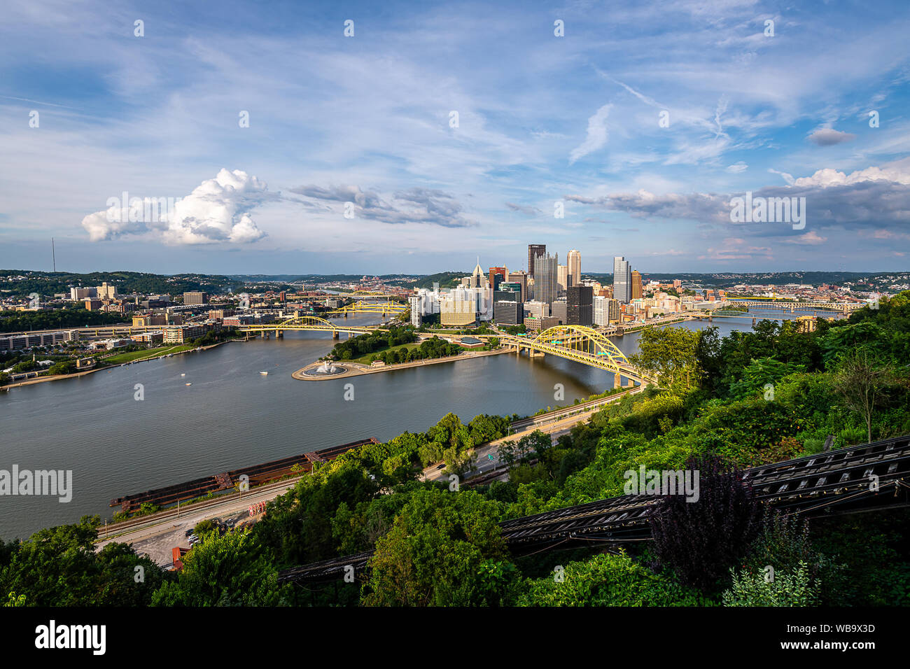Duquesne Incline at Upper Station Stock Photo