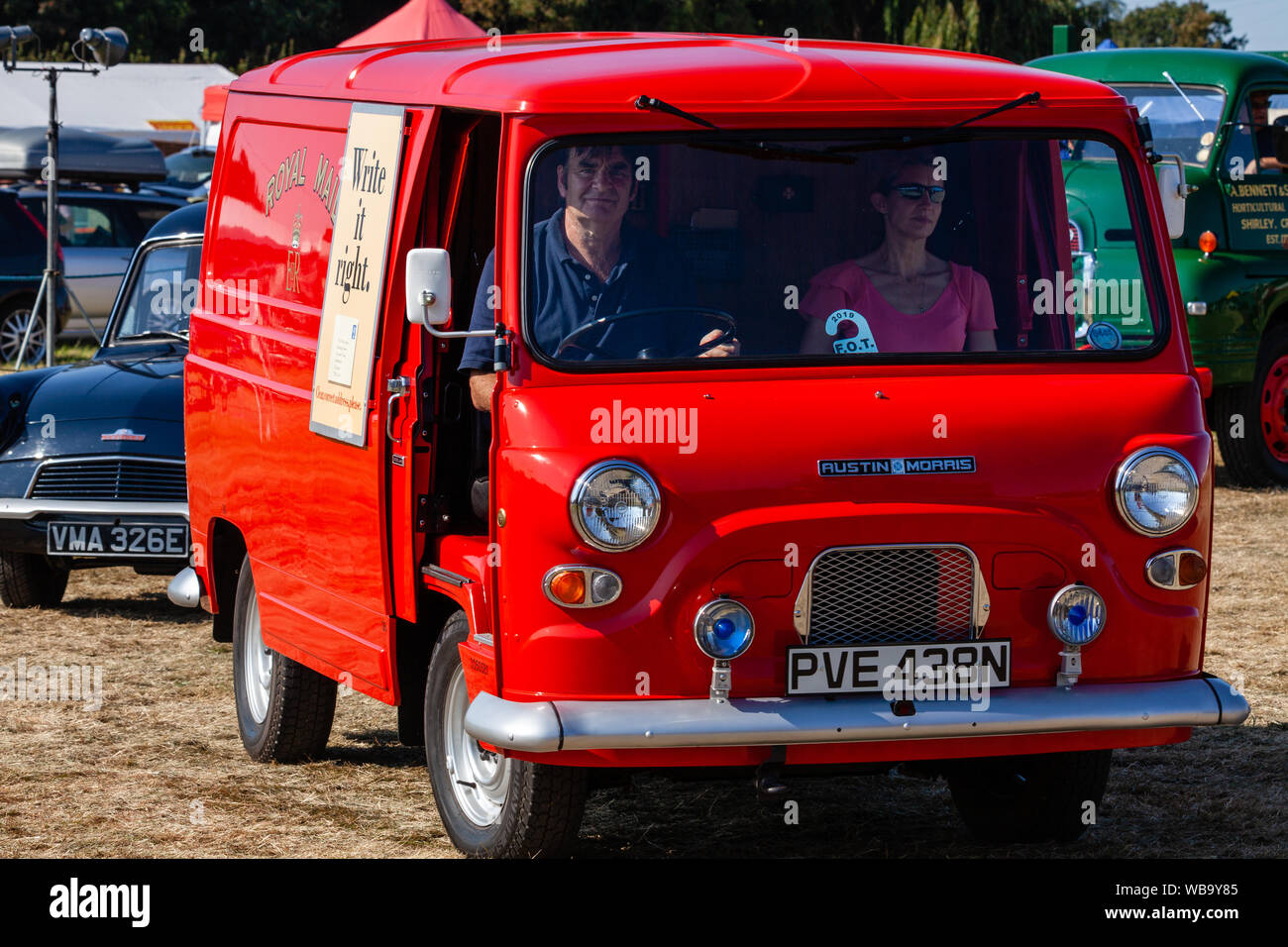 1974 Austin Morris Royal Mail delivery van on display at the Hellingly
