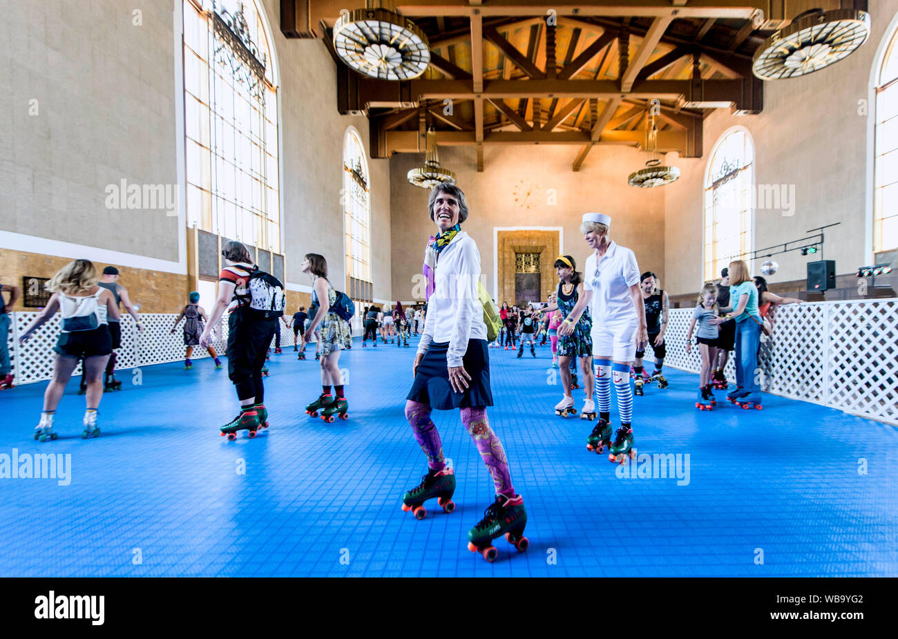 Los Angeles, California, USA. 25th Aug, 2019. A custombuilt, popup