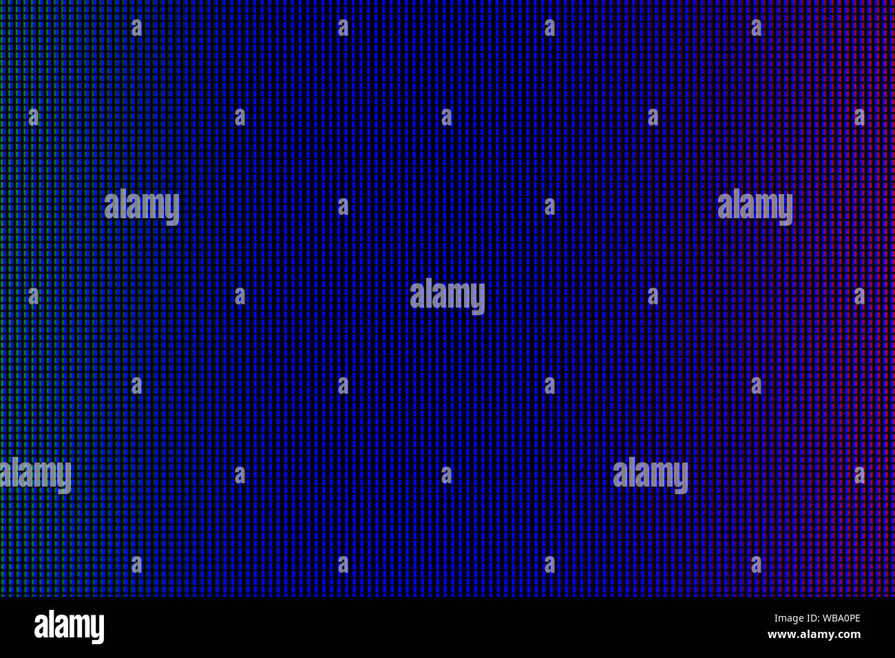 LED lights from LED computer monitor screen display panel for graphic ...