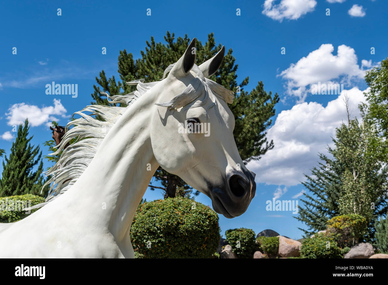 Ruidoso Downs, New Mexico,USA Free Spirits at Noisy Water bronze