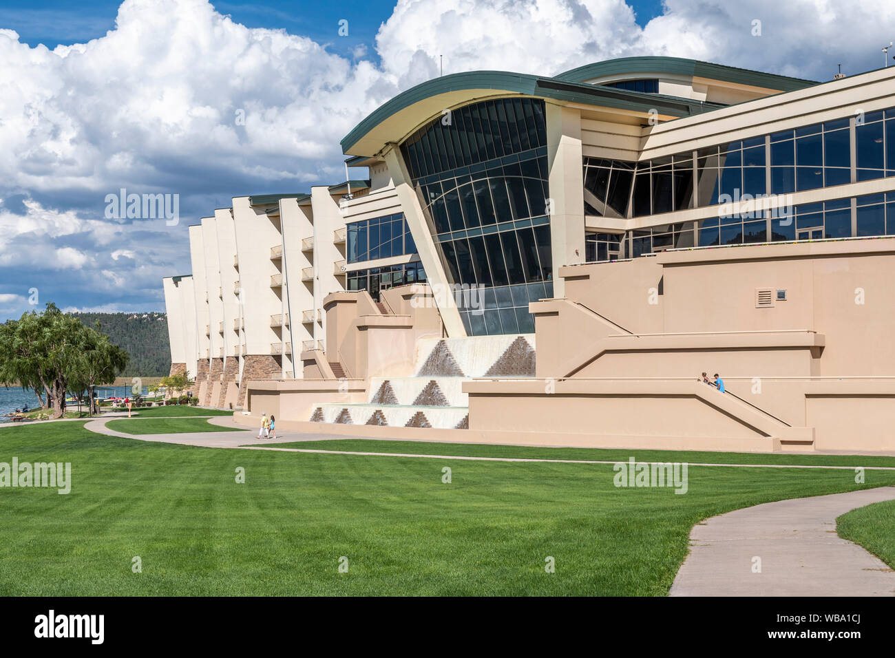 Indian casino, Inn of the Mountain Gods Resort and Casino, Mescalero Apache Indian Reservation, New Mexico, USA. Stock Photo