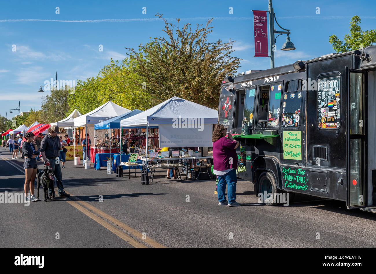 Las Cruces New Mexico Farmers and Crafts Market, New Mexico, USA. Stock Photo