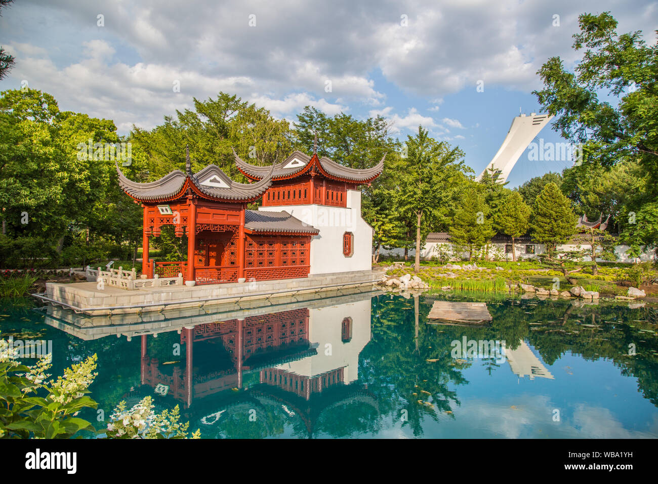 Botanical Gardens views in Montreal in Canada Stock Photo Alamy