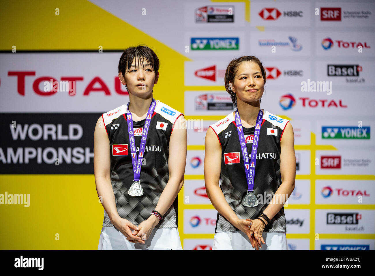 Yuki Fukushima/Sayaka Hirota of Japan during the BWF World Badminton ...