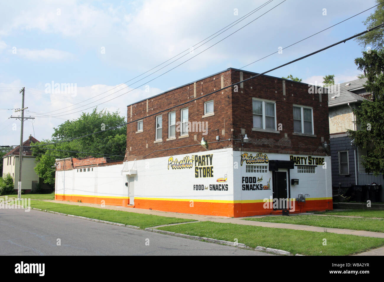 Priscilla’s Party Store, Detroit, Michigan, USA Stock Photo Alamy