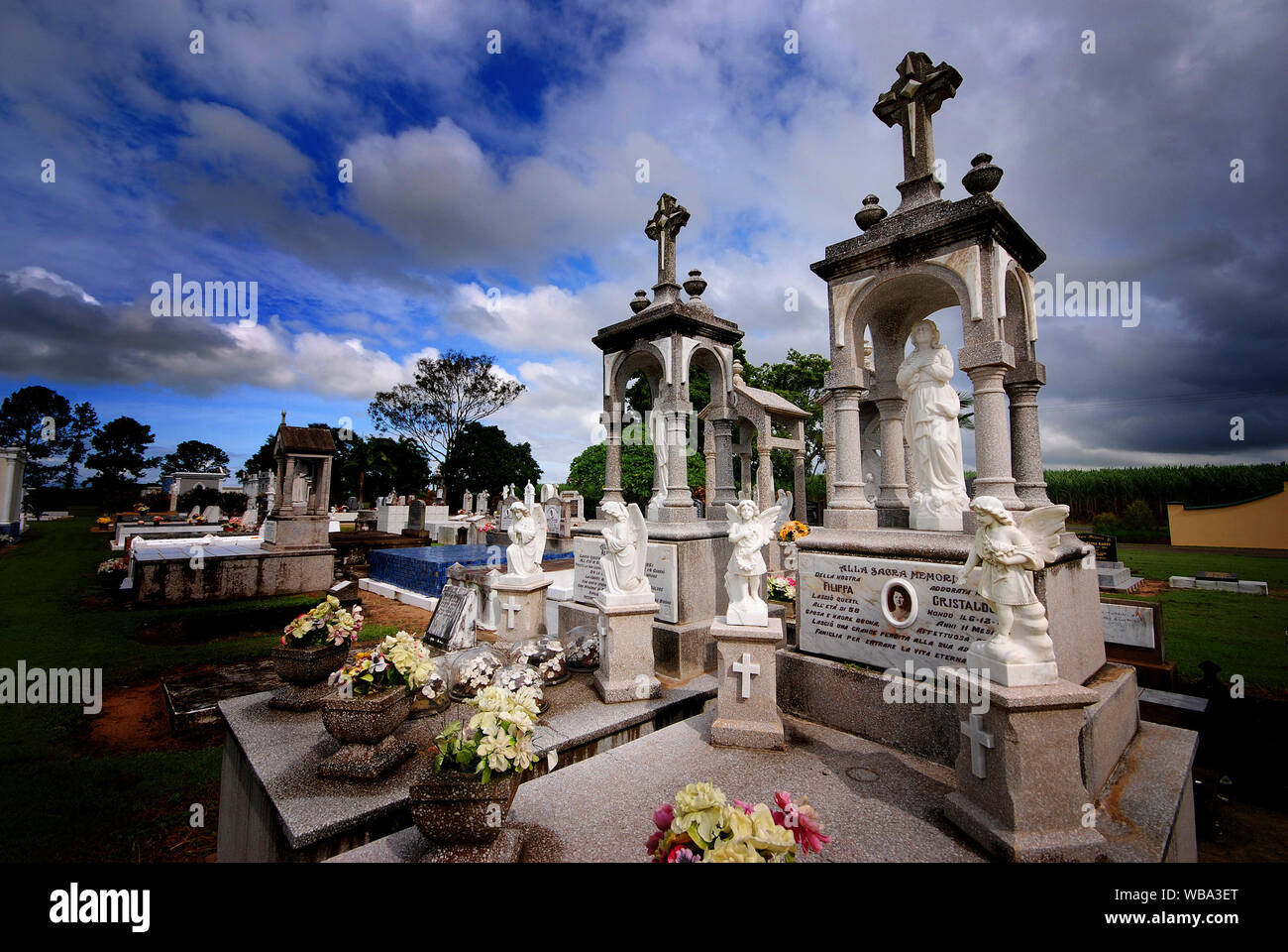 Cemetery at Ingham, northern Queensland, Australia Stock Photo