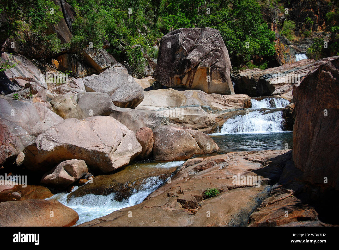 Jourama Falls on Waterview Creek. Paluma Range National Park, Queensland, Australia (World Heritage listed) Stock Photo