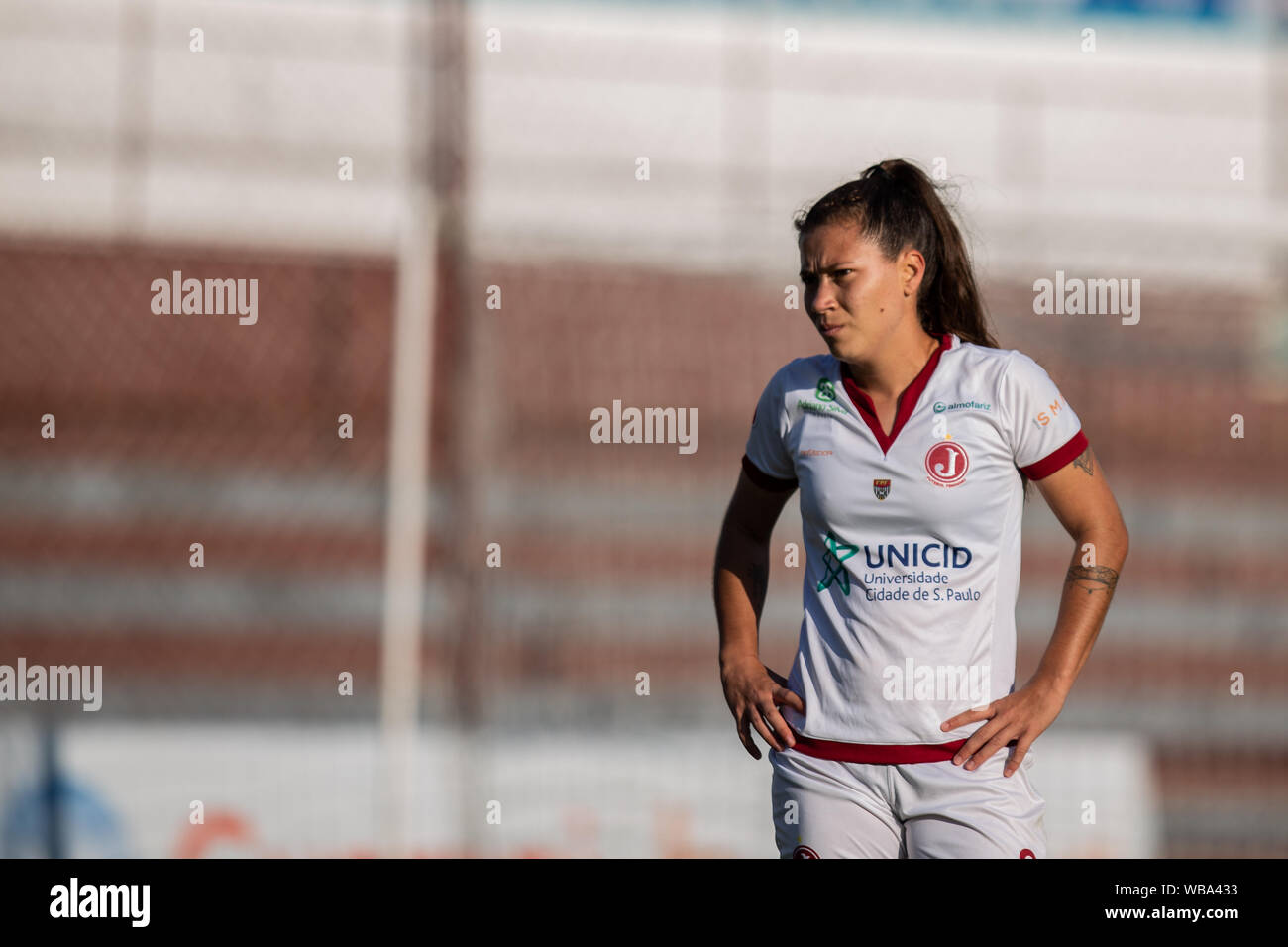 SÃO PAULO, SP - 25.08.2019: JUVENTUS X PONTE PRETA FUTEBOL FEMININO -  Women's Paulista Championship - Juventus wins Ponte Preta (Renata, number  2, featured) by 1-0 on Sy afternoon, 25 August. The