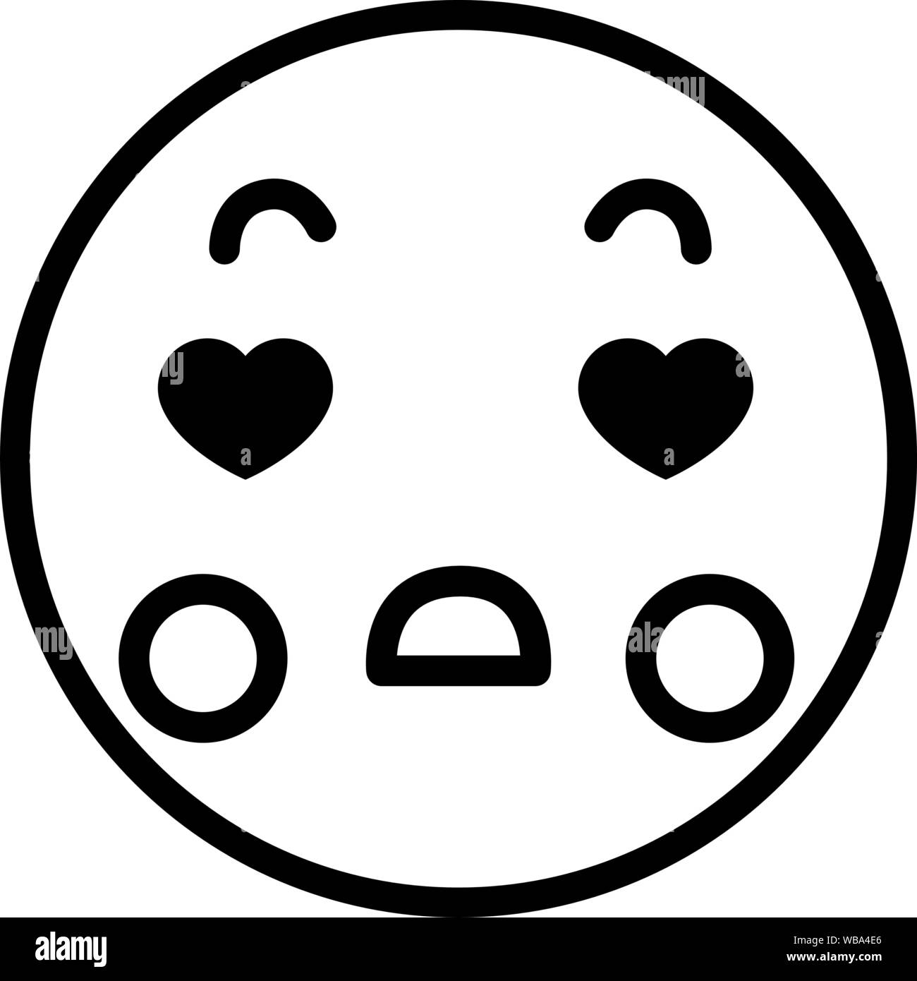 This is a illustration of Round emoticon icon Stock Vector Image & Art ...