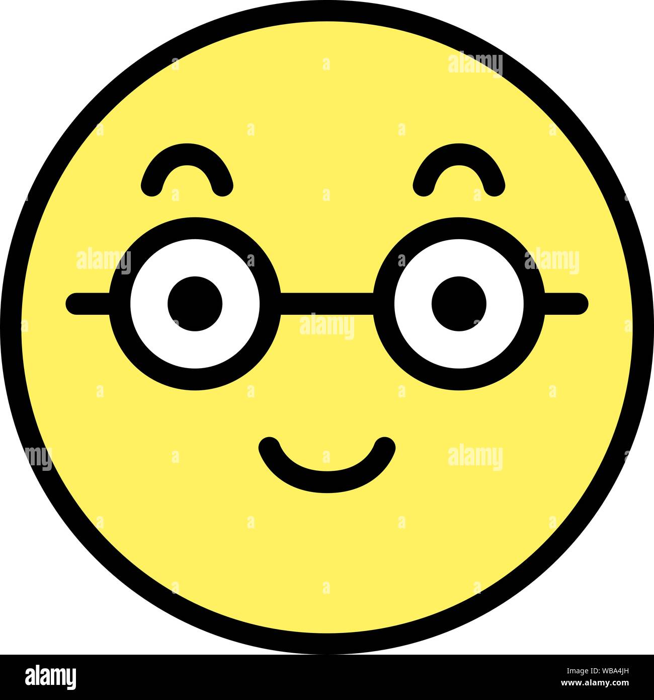 This is a illustration of Round emoticon icon Stock Vector Image & Art ...
