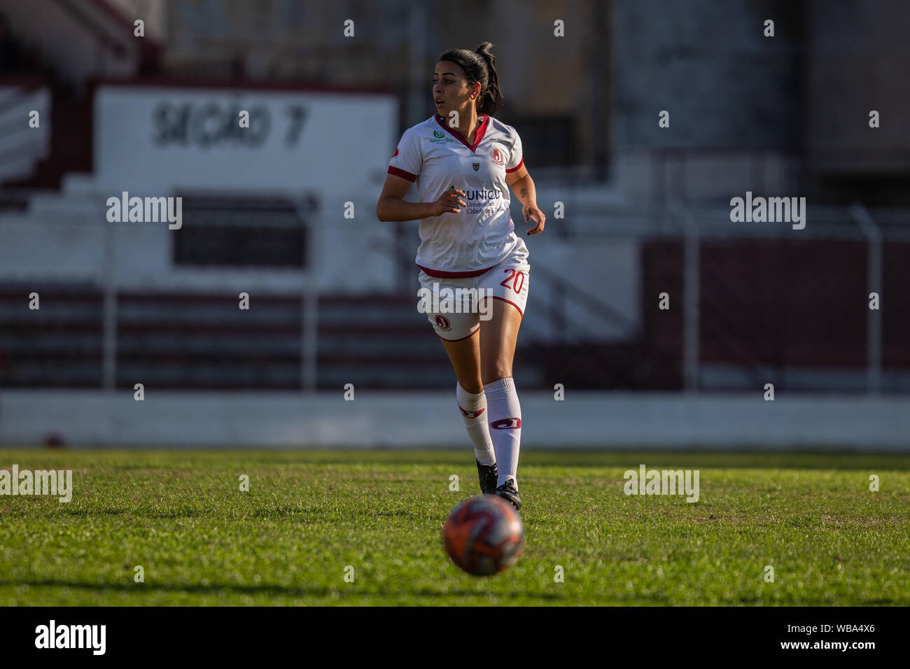 SÃO PAULO, SP - 25.08.2019: JUVENTUS X PONTE PRETA FUTEBOL FEMININO -  Paulista Women's Cionshonship - Juventus wins Ponte Preta 1-0 on Sunday  afternoon, 25 August. The was scored by Renata, one