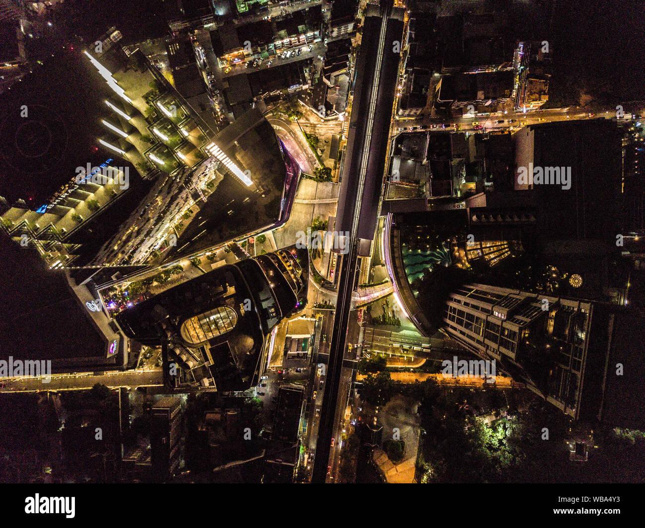 Bangkok Thailand - March 7 2018: Aerial Shot Of The Emporium And