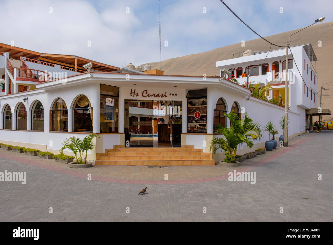 Hotel Curasi Huacachina Desert Oasis Ica Peru Stock Photo Alamy