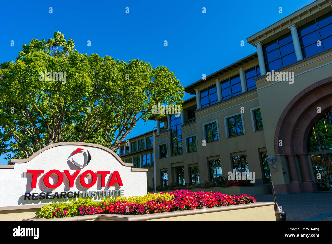 Toyota Research Institute office in Silicon Valley. TRI is subsidiary of Toyota Motor North America Stock Photo