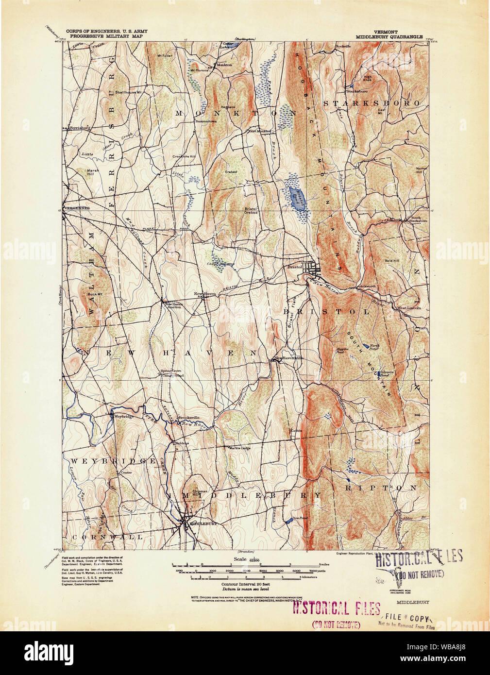 Middlebury map hires stock photography and images Alamy