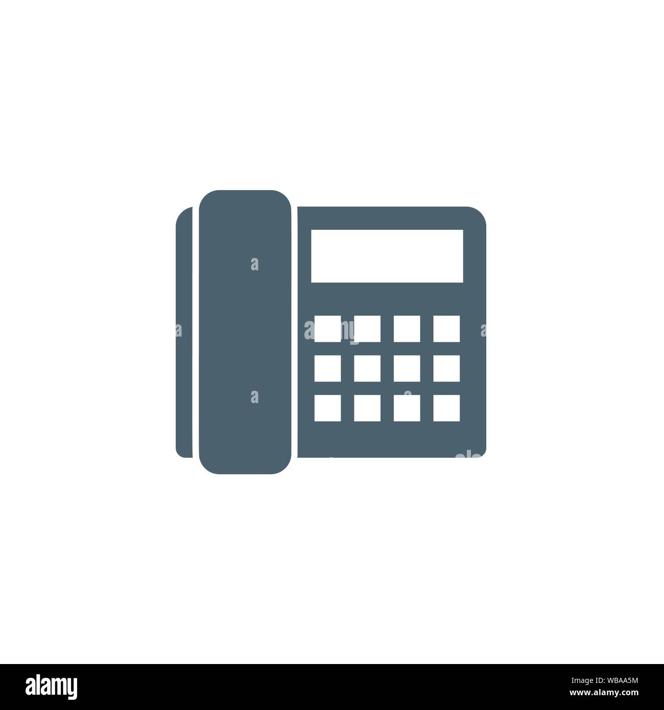 Office Phone related vector glyph icon. Stock Vector