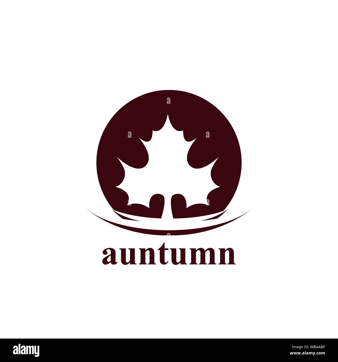 Autumn Logo Template vector image Stock Vector