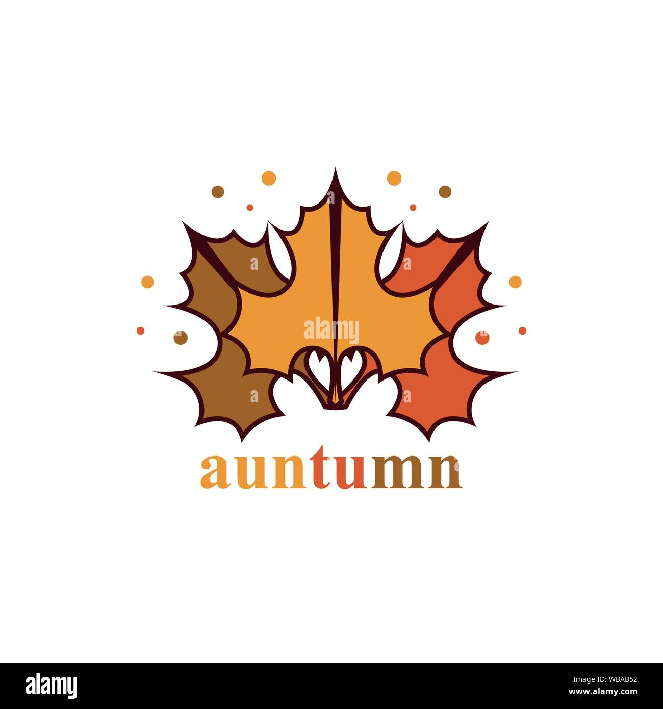 Autumn Logo Template vector image Stock Vector