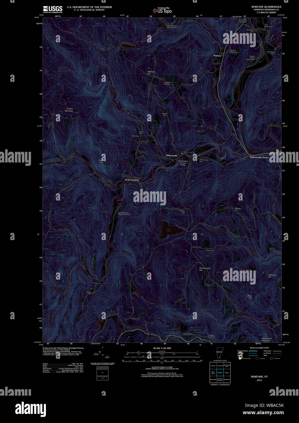 Map of newfane hires stock photography and images Alamy