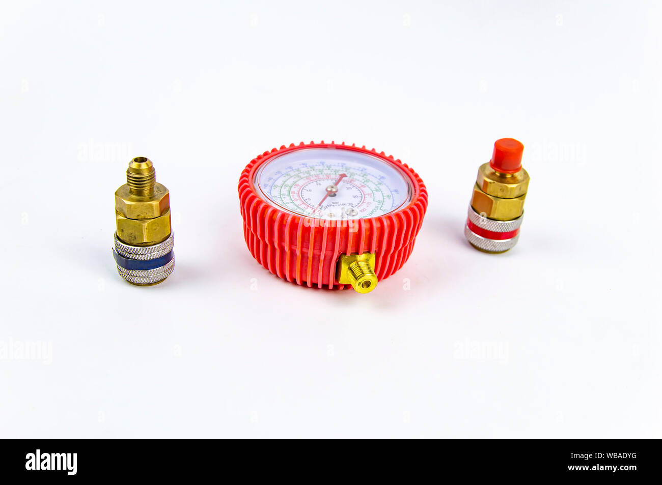 Car air conditioner repair tool, isolated on white background Stock