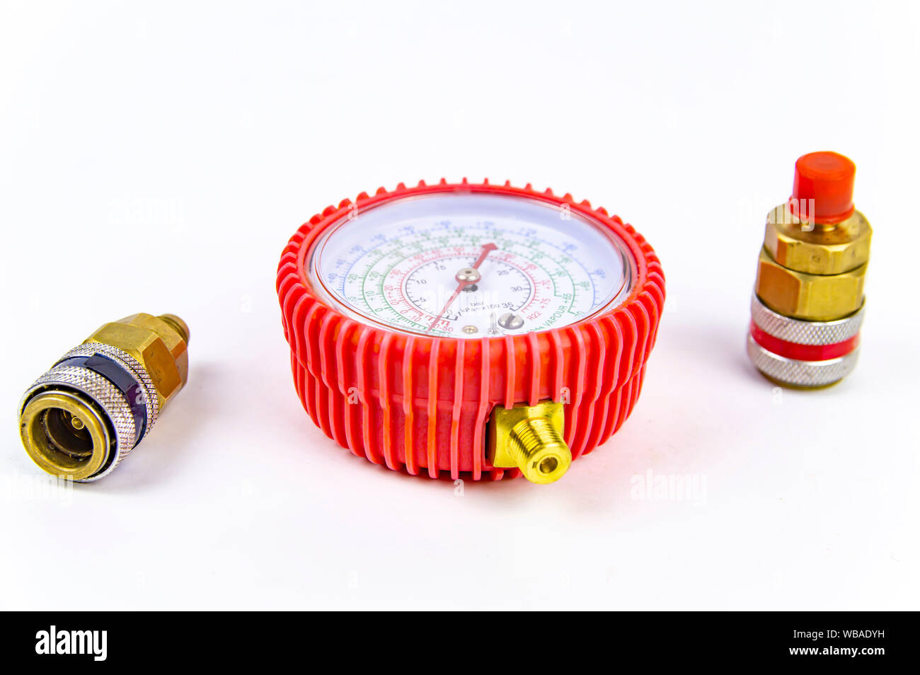 Car air conditioner repair tool, isolated on white background Stock