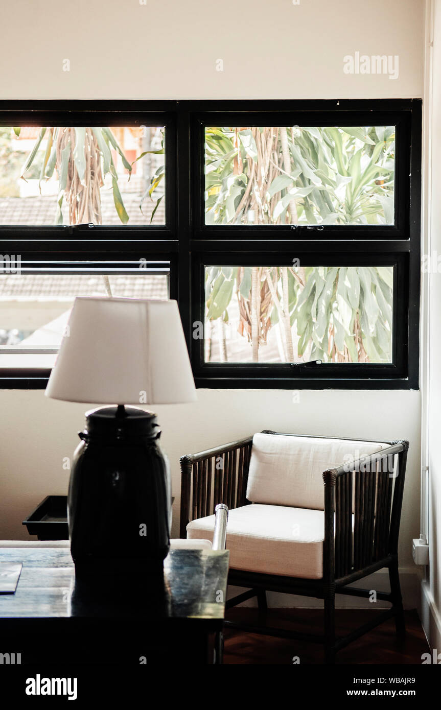 Feb 10 2014 Chiang Mai Thailand Vintage Wooden Armchair And