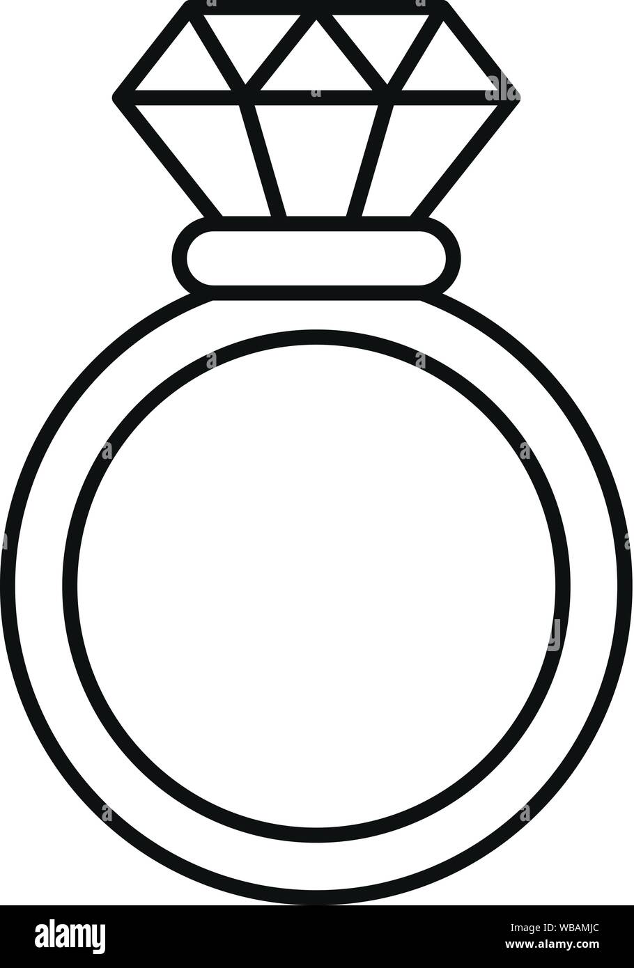 Brilliant Ring Icon Outline Brilliant Ring Stock Vector (Royalty Free)  1487776385 | Shutterstock