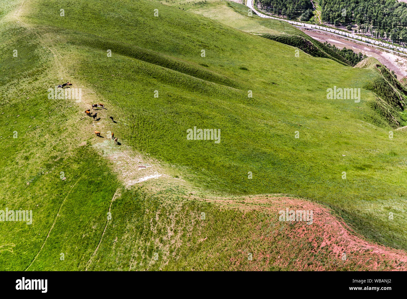 Qilian Mountains Stock Photo