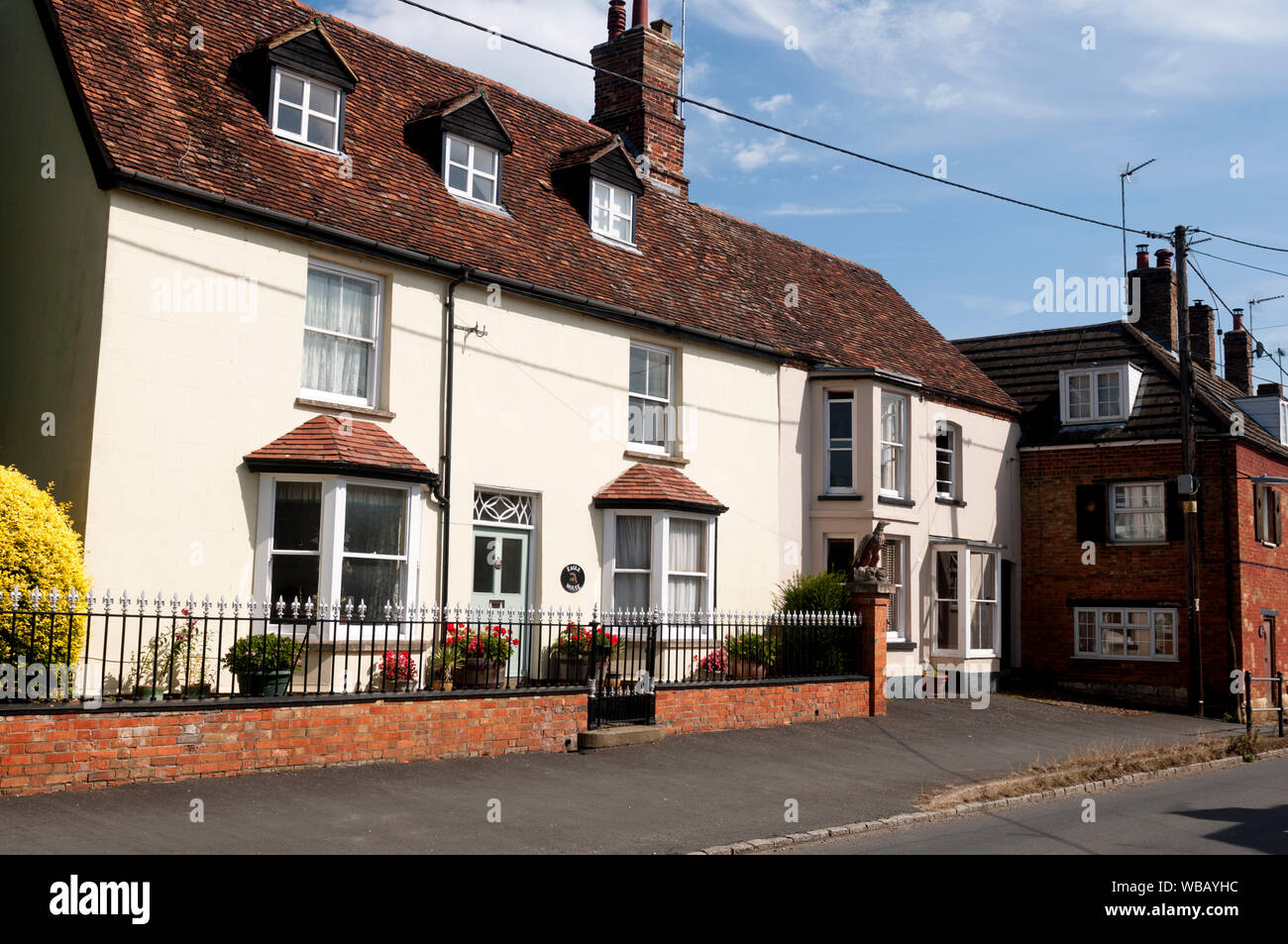 Main Street, Tingewick village, Buckinghamshire, England, UK Stock