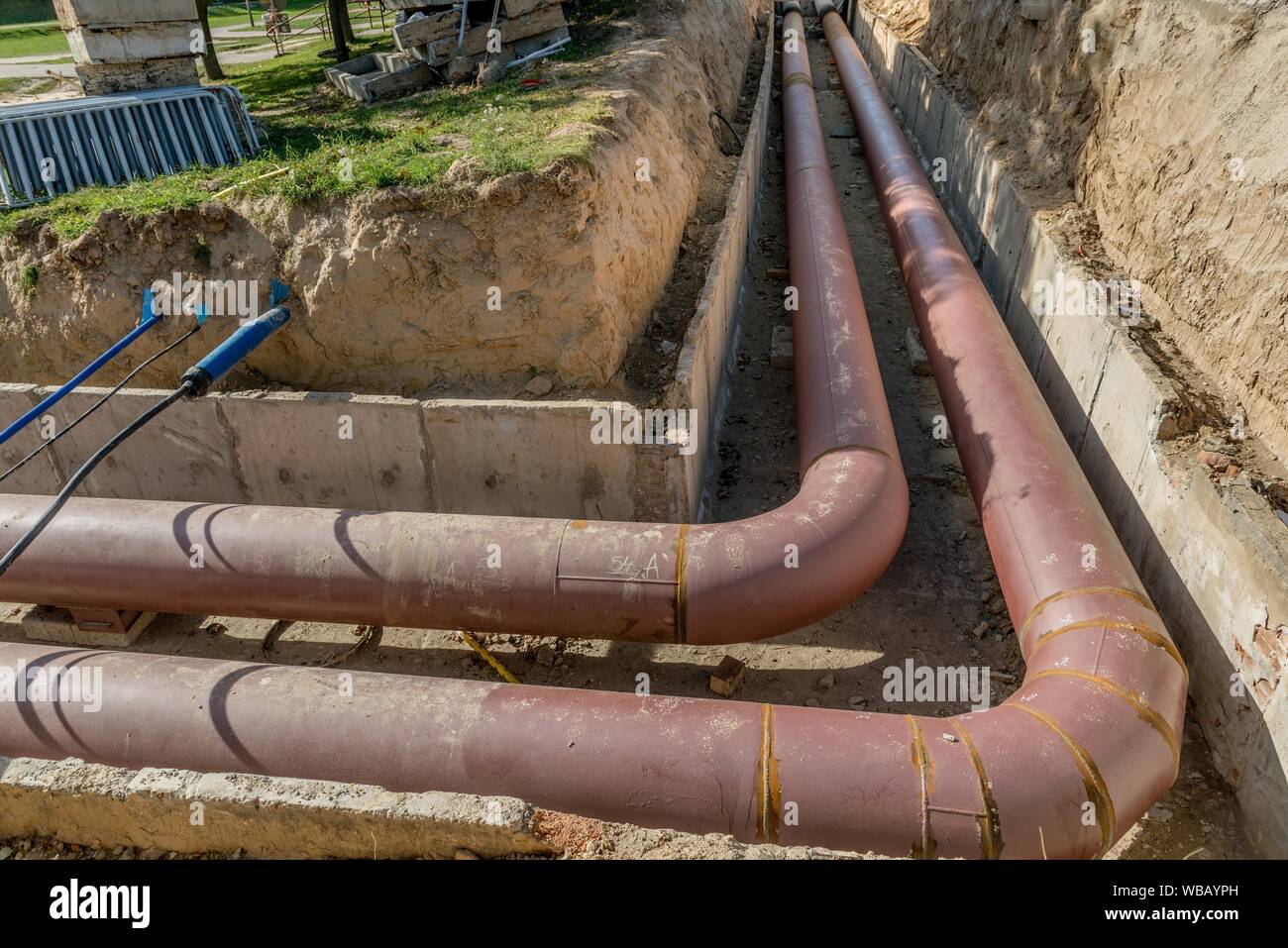 Water Pipe Installation High Resolution Stock Photography and Images