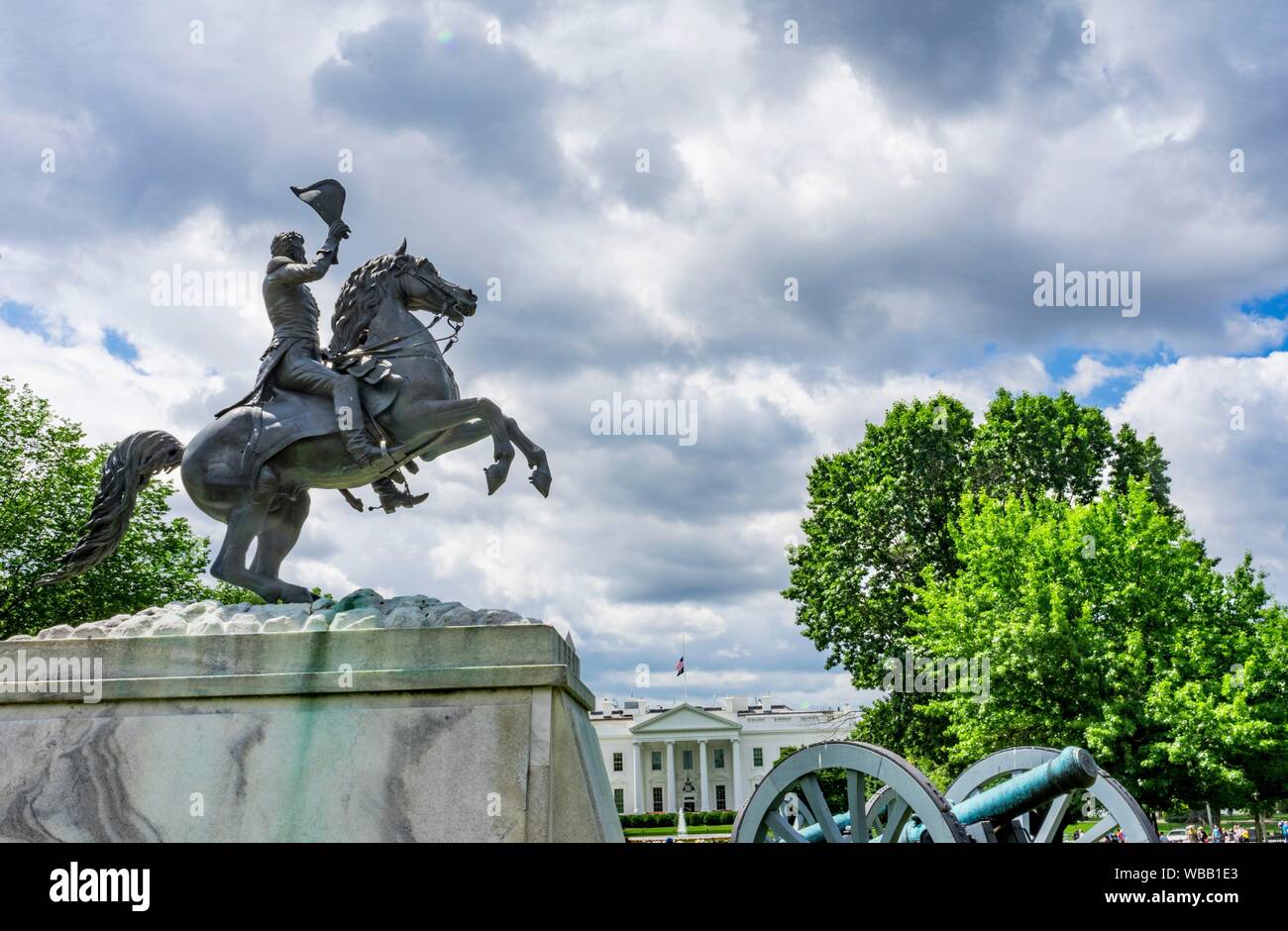 Jackson Statue Canons President's Park Lafayette Square White House