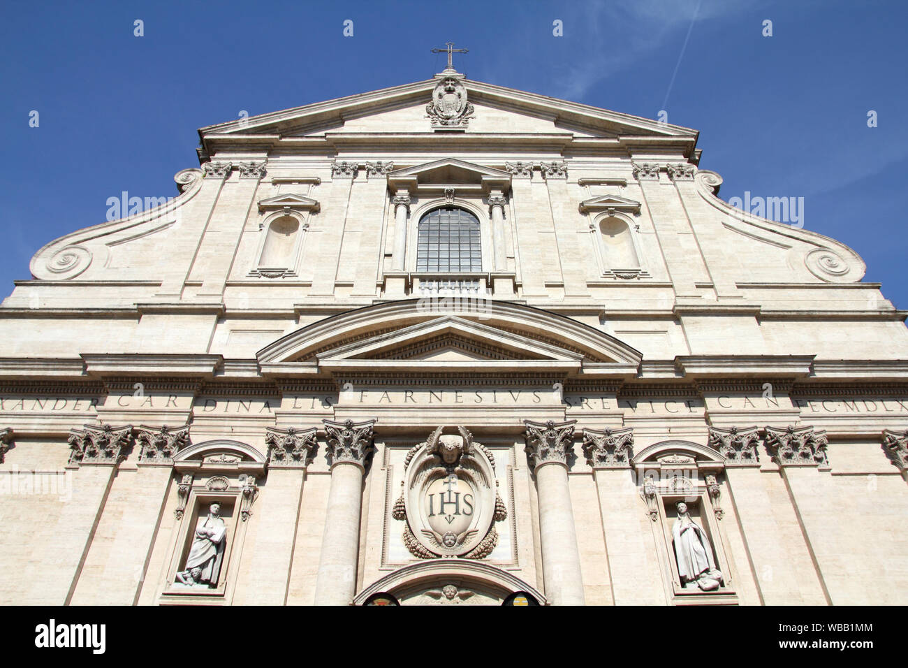 Rome, Italy. Church of the Gesu (Italian: Chiesa del Gesu) - mother ...