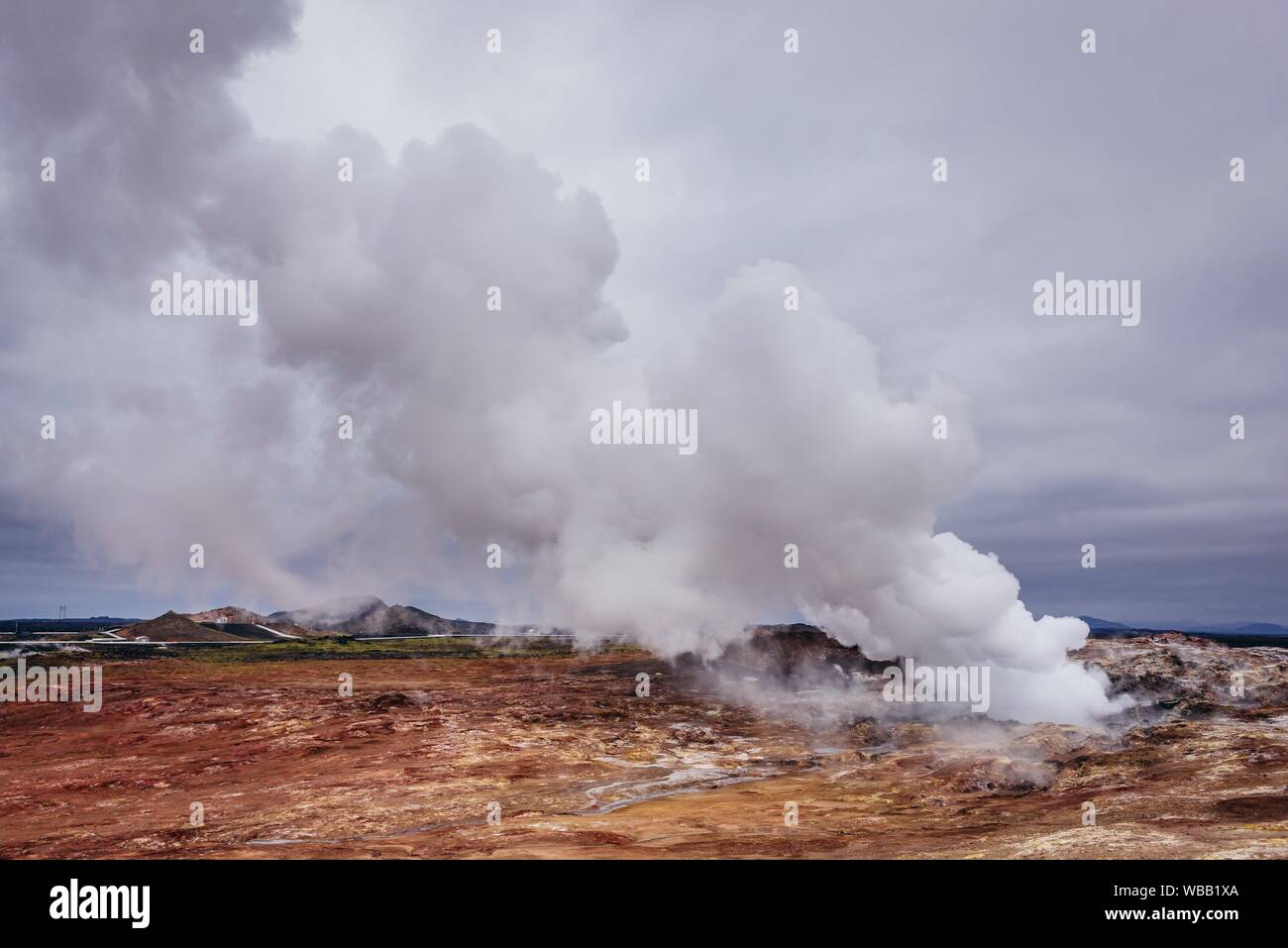 Gunnuhver Geothermal Area in Reykjanes UNESCO Global Geopark near