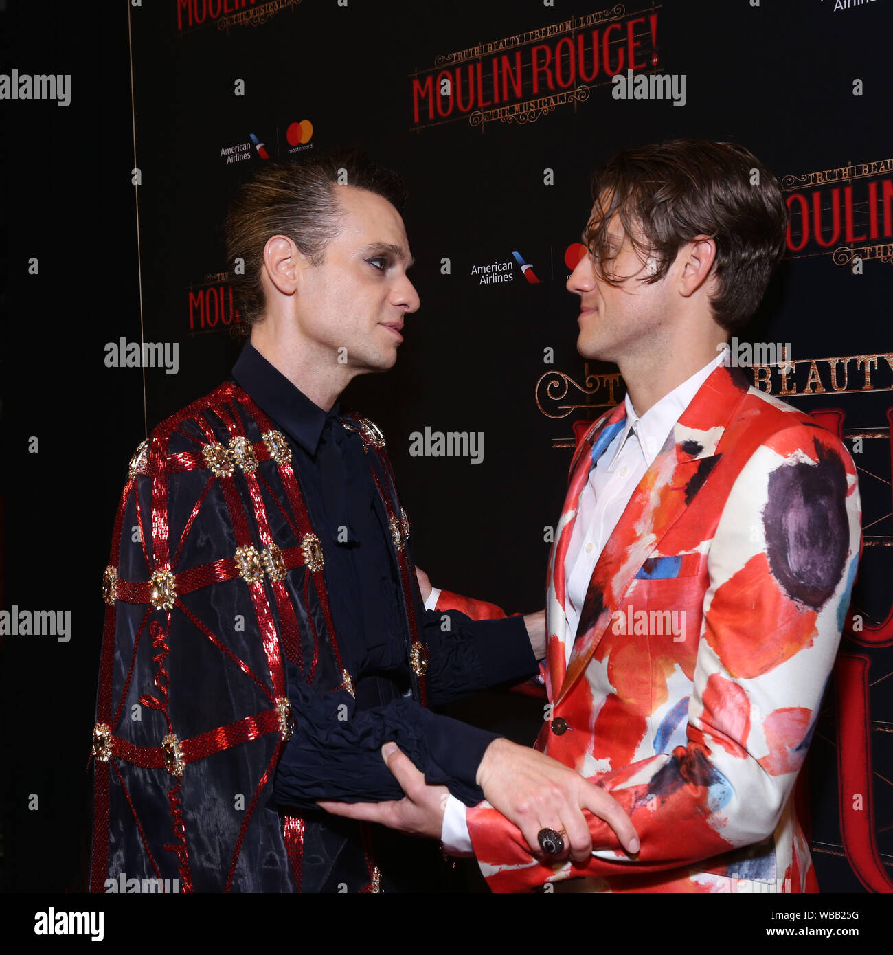 Opening Night Party For Moulin Rouge Held At The Hammerstein Ballroom Featuring Jordan Roth Aaron Tveit