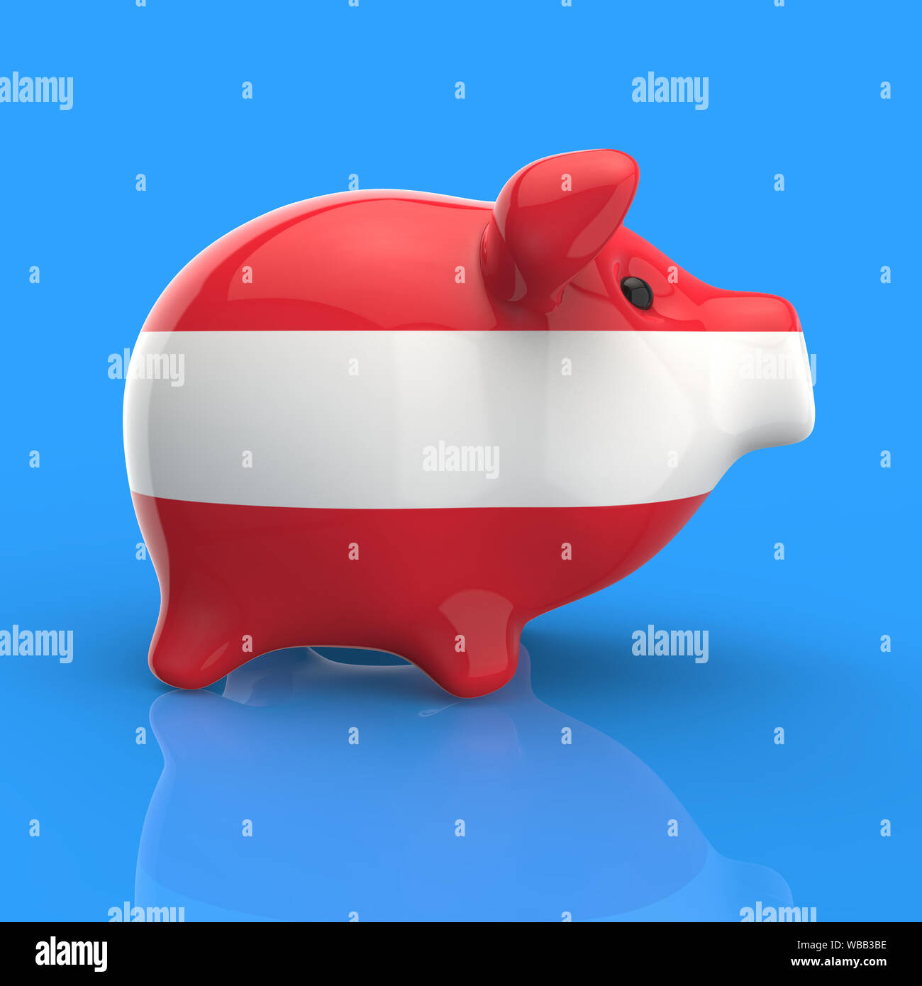 Piggy bank - 3D Illustration Stock Photo - Alamy