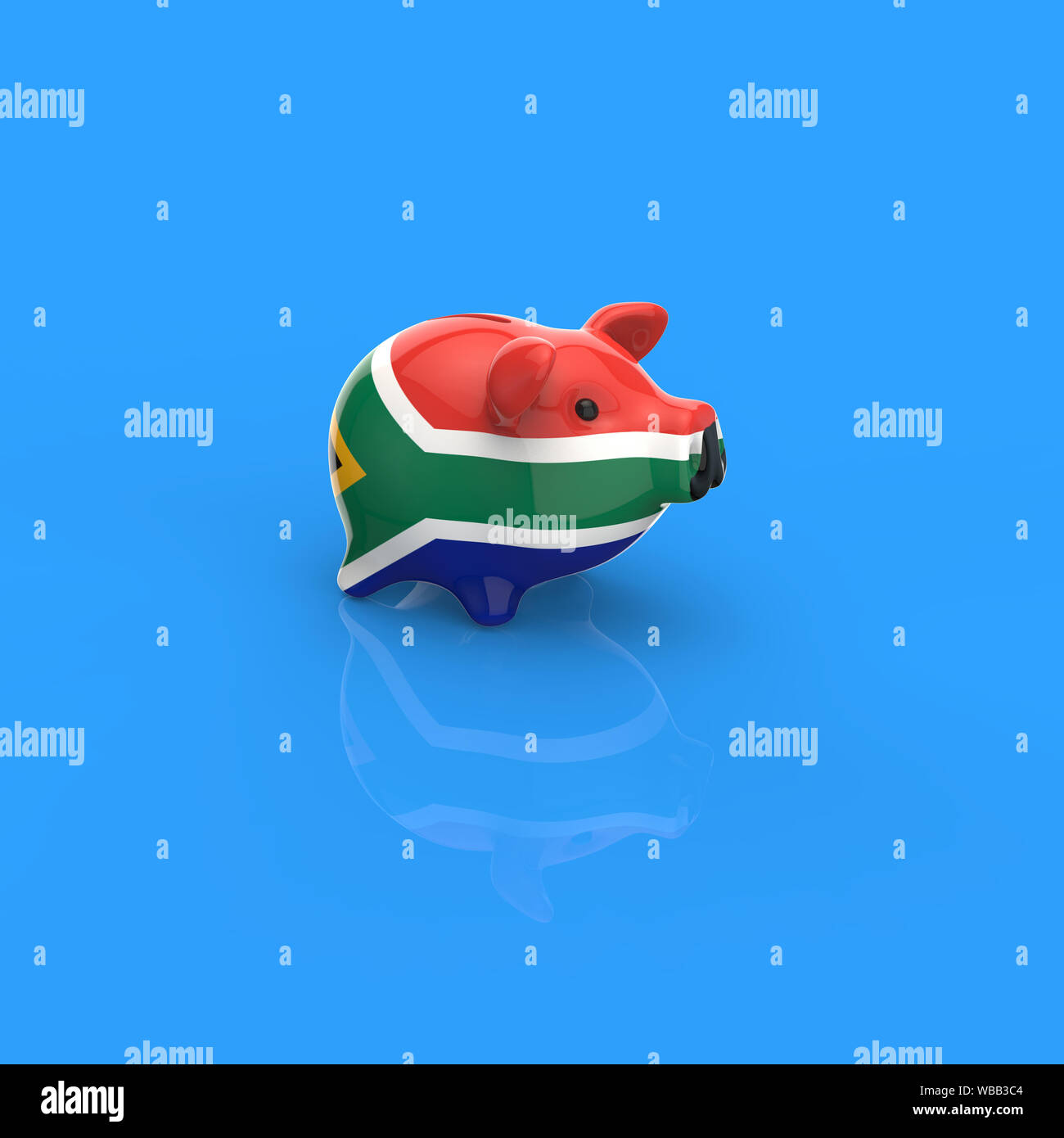 Piggy bank - 3D Illustration Stock Photo - Alamy