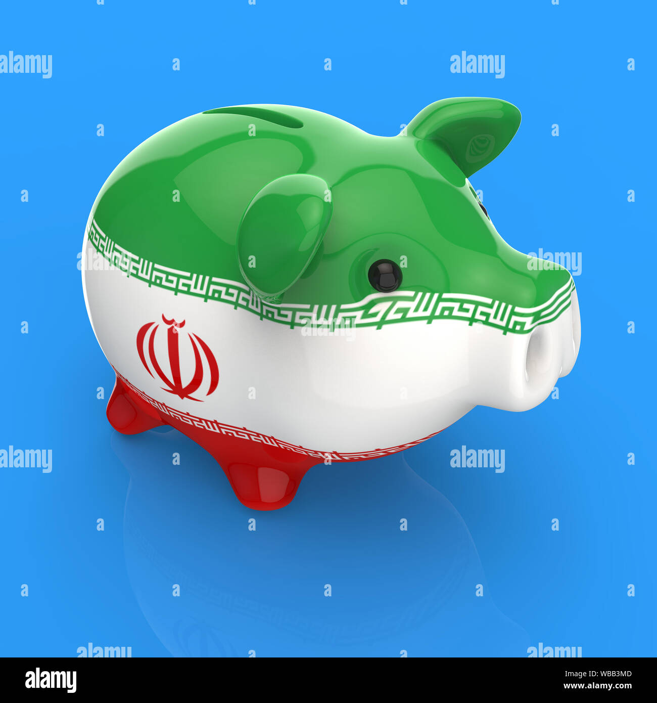 Piggy bank - 3D Illustration Stock Photo - Alamy