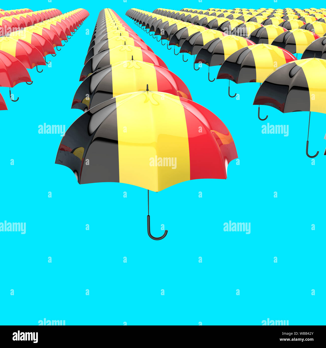 Umbrella concept 3D Illustration Stock Photo Alamy
