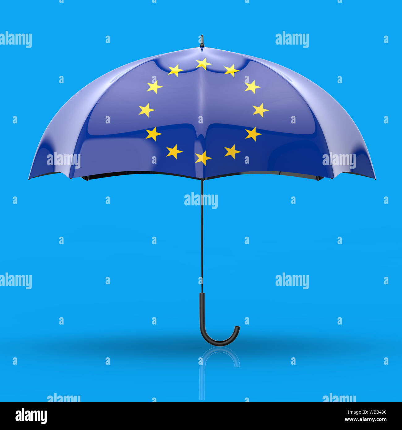 Umbrella concept 3D Illustration Stock Photo Alamy
