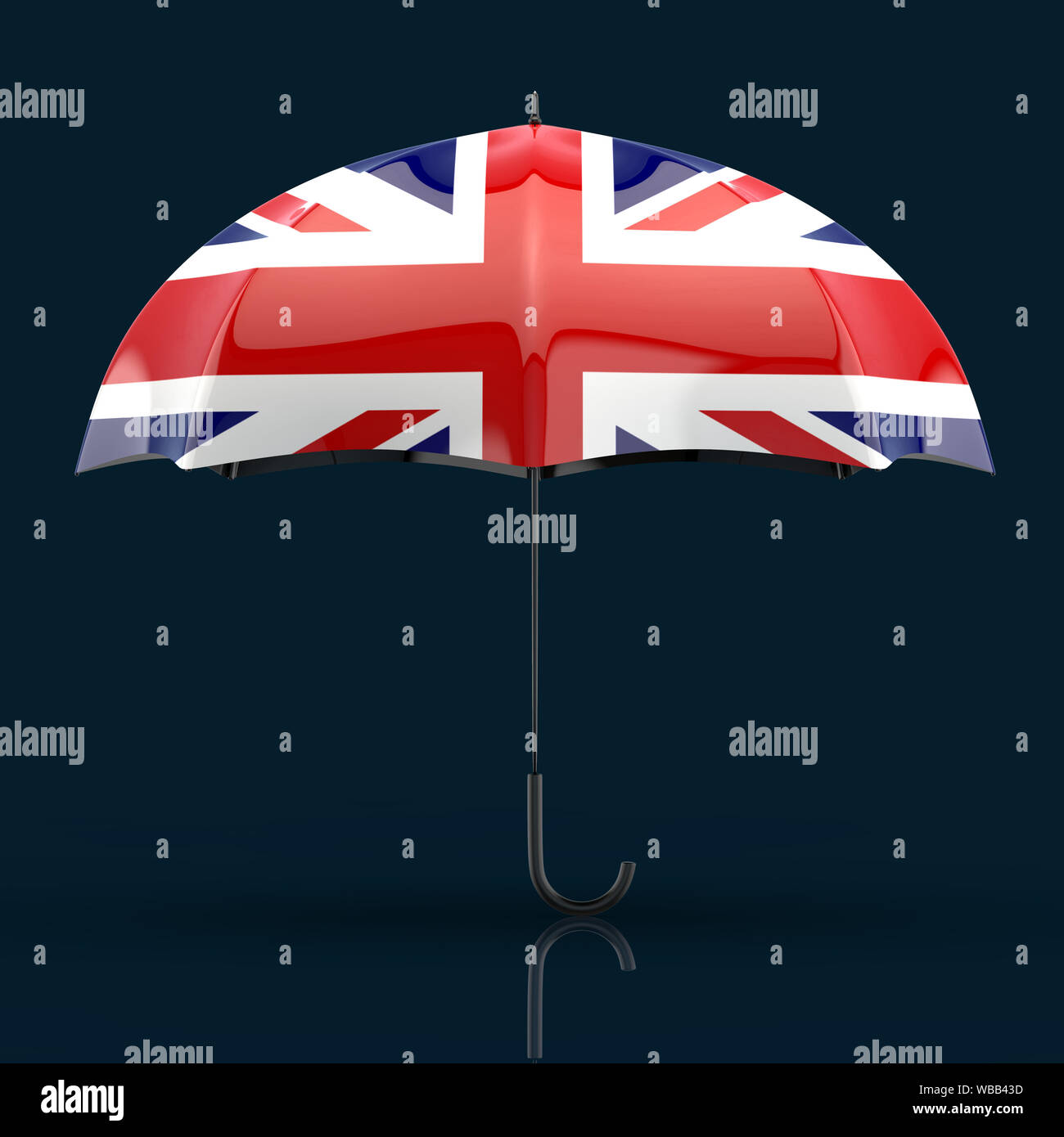 Umbrella concept 3D Illustration Stock Photo Alamy